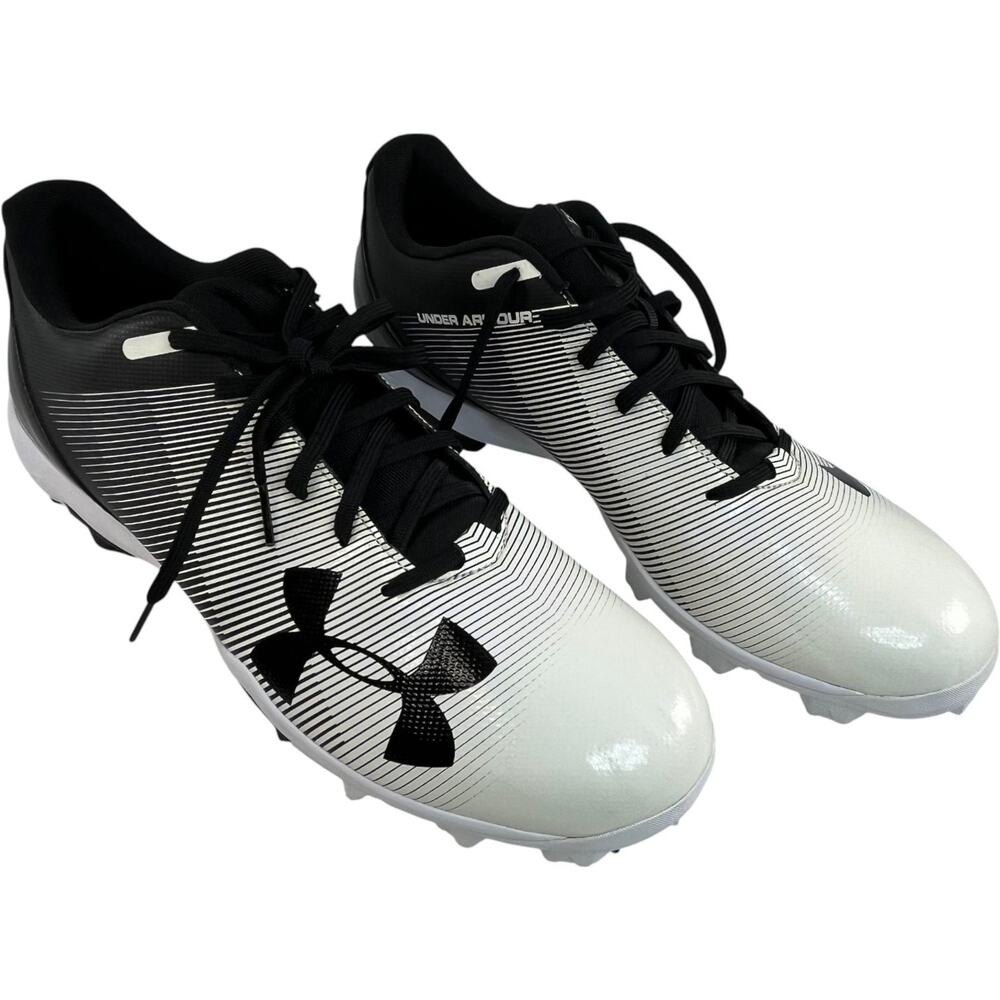 Under Armour Leadoff Low RM Baseball Cleats Black White 1297317-011 Men Size 13